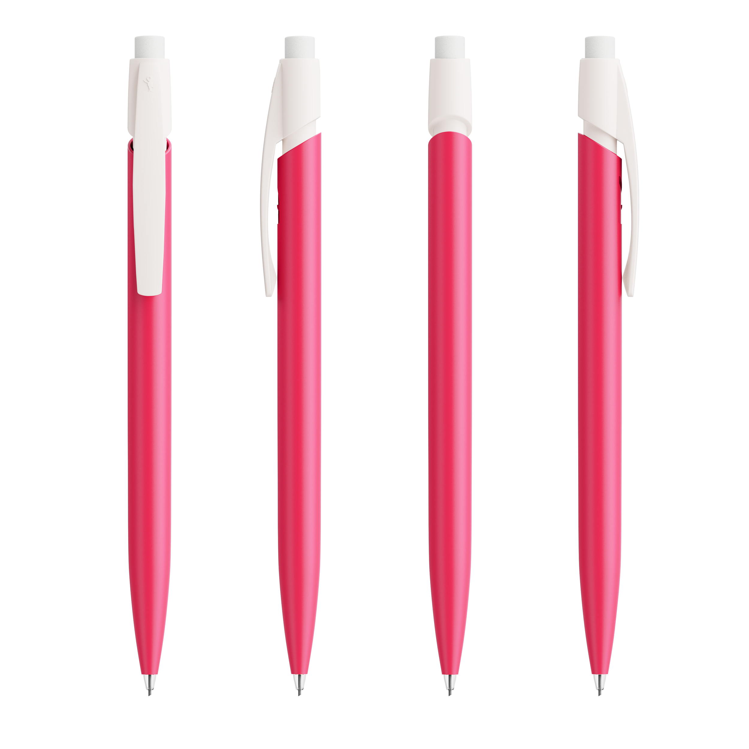 Porte-mine publicitaire BIC® Media Clic Corps Fuchsia Opaque & Blanc